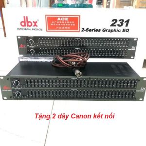 Lọc xì dbx 231 cao cấp -2 tầng lọc âmtặng dây Canon kết nối dàn Karaoke
