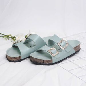 DUNKENSTOCK Kimmy Sandal Wanita Sendal Selop Slip On Birken Puyuh Bahan Premium Model Terbaru Kekinian