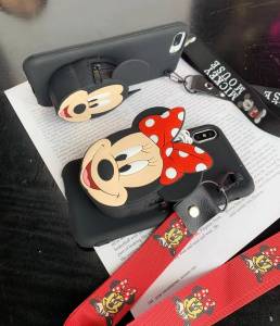 Wallet Character Mickeymouse Minimouse silicon case for Oppo A5 A9 A15 A15S A12 A12e A3S A5S A7 F9 F11 F11Pro Vivo Y11S Y12S Y12A Y15A Y15S Y20 Y20i Y20S Y30 Y50 Y91 Y93 Y95 Y11 Y12 Y15 Y17 S1 Huawei Y7 Y9 Y9prime Y9S Realme 5 5i Realme6 6i C3 C12 C15 C25