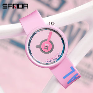 SANDA Top Luxury Brand Womens Watch Fashion Casual Ultra-Thin Ladies Wristwatch Waterproof Quartz Clock