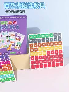 Hundred Board Magnetic Addition and Subtraction Learning Tool Math Enlightenment Within One Hundred Kindergarten Montessori Teaching Aids
