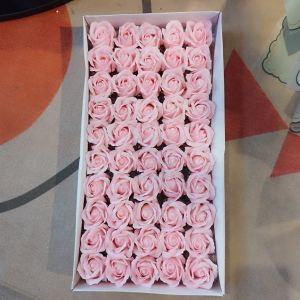 Hộp 50 Bông Hoa Hồng Sáp 3 Lớp Hàn Quốc Hàng Nhập Khẩu Lưu Hương Lâu