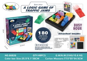 ProudNada Toys ของเล่นเสริมพัฒนาการ เกมจราจร เกมเลื่อนรถ บอร์ดเกม การ์ดเกม QIDISI TOYS BUSY HOUR A LOGIC GAME OF TRAFFIC JAMS NO.K212