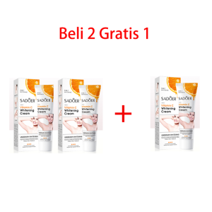 Krim Pemutih Vitamin C Asli 3-in-1 Ketiak / Krim pemutih ketiak hitam Alami / Menghilangkan Lipatan Seluruh Tubuh / Pemutih Leher & Bahu / Pemutih Selangkangan Hitam Permanen Menghilangkan Melanin Tubuh Siku & Pencerah Bokong