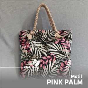 TAS JINJING KAIN CANVAS KANVAS TALI SUMBU LENTUR MINI MURAH Cocok sebagai hand bag mukena hanphone hp makeup kosmetik barang barang kecil dan snack TMKM TW