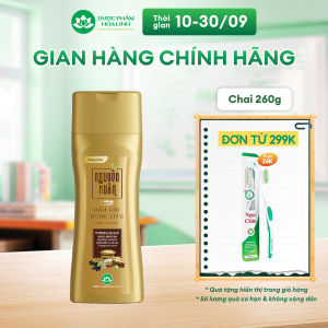 Dầu gội dược liệu Nguyên Xuân Bồng Bềnh 260g - Dành cho tóc dầu bết
