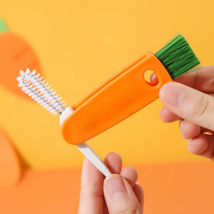 แปรงล้างแก้ว รูปทรงแครอท สำหรับพกพา 2 ประเภท: ขวดน้ำ ขวดเก็บอุณหภูมิ