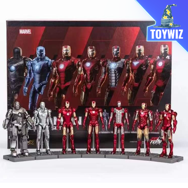 ZD Toys 4 inch Scale Iron Man Set With Base 1923 680528 Lazada