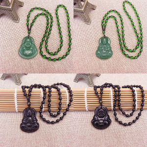 [fenggongshuode] Classic Natural Chinese Buddha Pendant Necklace Fashion Charm Jewelry Carved Blessing Lucky Amulet Gifts For Women Men