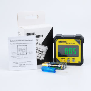 3-in-1 Digital Angle Gauge Magnetic Protractor Inclinometer Level Angle Finder Angle Cube Level Box High Precision Digital 水平仪 角度测量仪