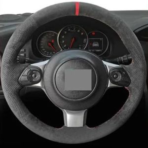 Kaly For Subaru BRZ 2016 2017 Toyota 86 2016-2020 Hand Stitched non-slip suede Car Steering Wheel Cover T4N8K