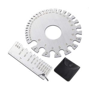 Đồng hồ đo độ dày cáp dây tròn với công cụ đo đường kính dây quy mô hai mặt để đo kim loại tấm chính xác