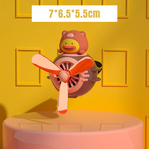 Car Air Freshener Cartoon Pilot Rotating Propeller Outlet Fragrance Magnetic Auto Accessories Interior Perfume Diffus