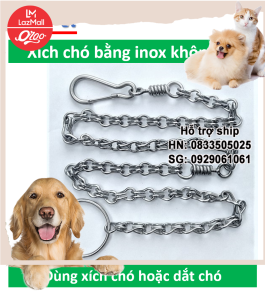Orgo Xích Inox cho chó mèo Xích chó mèo inox không gỉ