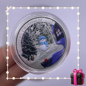 【discount store】11 Types Christmas Theme Gold Silver Commemorative Coin Santa Claus Metal Souvenir Coin Christmas Party Decorations & Gifts