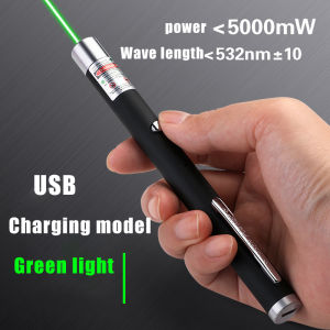 【SG Ready Stcok】Powerful Laser Pointer Pen USB Laser Green Pointer High Power Rechargeable Adjustable Pen Pet toy Gift