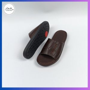 Dép nam đế mỏng  dép nam bản ngang da bò  mềm mại  may đế thủ công