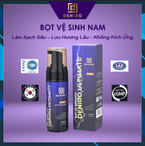 MUA 1 TẶNG 1 Dung Dịch Vệ Sinh Nam Giới Deniro Dạng Bọt Khử Khuẩn Lưu Hương Thoáng Sạch 24h