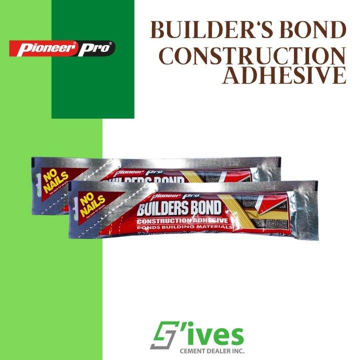 Pioneer Pro Builders Bond No Nails Construction Adhesive 100g Pouch