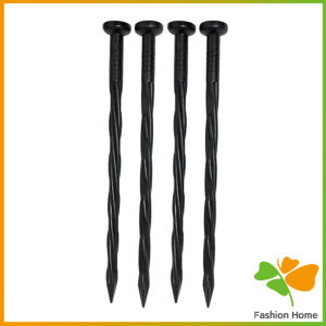 FASHION หมุดยึดผ้าคลุมวัชพืช แพคละ 10 ชิ้น หมุดปักผ้าคลุมดิน ความยาว 20 ซม. วัสดุแข็งแรง Plastic Spikes