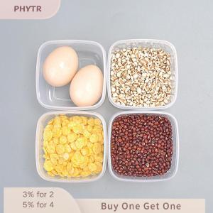 PHYTR HOT 6Pcs Square Container With Lid Plastic Containers Mini Kitchen Storage Box
