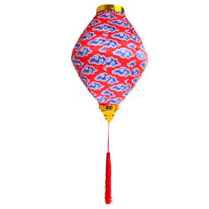 Pinky Bee Lampion Diamond Imlek Chinese New Year 12" Red Chrysan