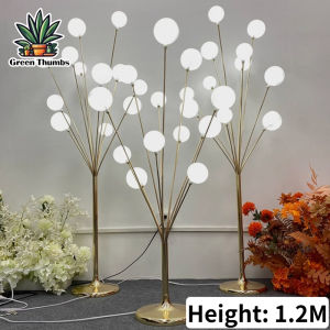 1.2M Round Ball Fruit Tree Lamp Golden Iron 11 Head Luminous Stage Decoration for Wedding Birthday Party Decoration