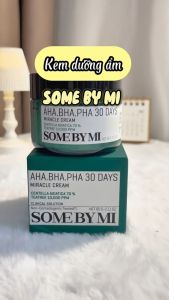Kem Dưỡng Chăm sóc da chuyên sâu Some By Mi Dưỡng Ẩm Phục Hồi Giảm Mụn Chiết Xuất Ốc Sên Tràm Trà AHA-BHA-PHA 30 Days hộp 60g