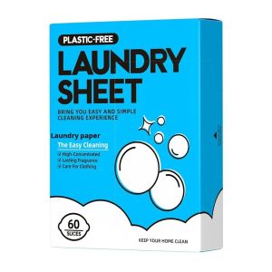 Laundry Detergent Sheets for Stain Remover Instant Cleaning Bubbles Travel Portable Wash Paper Strong Decontamination