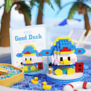 Nano Block  Little Yellow Duck Bricks Lucu Puzzle 3d Mainan Edukasi Anak Perempuan Hadiah