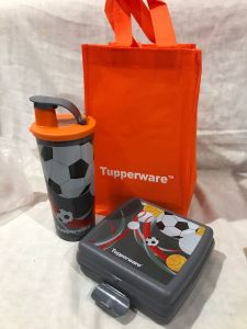 lunch set bola tupperware + free tas