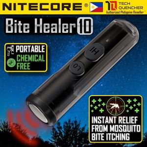 Nitecore Bite Healer 10 - Mosquito and Bug Bite Itching Relief - USB-C Rechargeable - Keychain -IP54