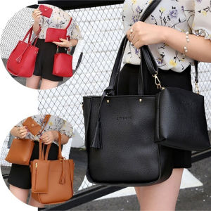 💕 Store opening 💕 9 Colors Ladies Leather Bag Set 4pcs Shoulder Bag Handbag Messenger Bag Set