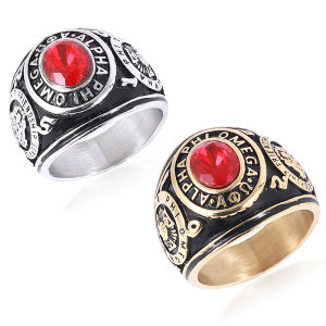 Mens Fashion Jewelry Stainess Steel APO Ring Gifts Size 6-14