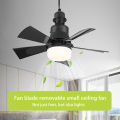 Kitchen Ceiling Fan Light Modern Dimmable Ceiling Fan with Remote Control and Led Light Low Profile Reversible Blades Super Bright E27 Base Top. 