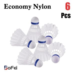6 Pcs LED Feather Shuttlecocks Colorful Light Badminton Dark Night Uminous Shuttlecocks