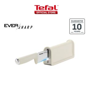 Tefal EverSharp Daily Chef Knife 16.5cm with Self-Sharpening Block Integrated Sharpener Stainless Steel Always Sharp