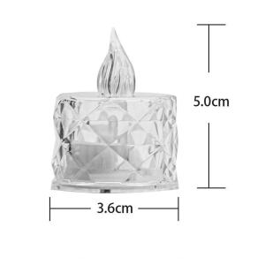 HF LED Electronic Candle Plexiglass Cup Candles for Easter Holy Week