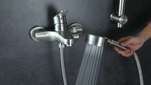 JOBOO Shower Faucet 304 Stainless Steel Shower Hot And Cold Bathroom 3 In 1 Shower TapFast shipping