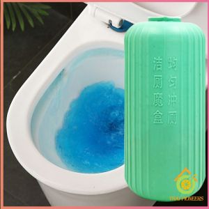 Thai pioneers ขวดแคปซูลดับกลิ่นชักโครก ดับกลิ่นห้องน้ำ  ห้องน้ำหอม **น้ำสีฟ้า**  Toilet box