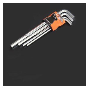 Hex Key Industrial Grade Metric Star Flat Head Ball End Long Arm Strength Helping T Handle Allen Wrench Hex Key Set Hand Tools Universal 9PCS Long Hex Key Wrench Set