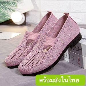 รองเท้าผ้าใบผู้หญิง รองเท้าเพื่อสุขภาพ พื้นนุ่มเบาผ้ามีความยืดหยุ่นเดินสบายไม่เจ็บเท้า ZY50 size36-41