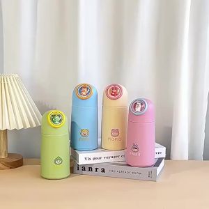 [SG Seller]Portable Pocket Insulated Bottle Mini Vacuum Flask for Kids Cute Bear Mini Thermos