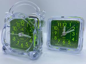 UnihomSG [ReadyStock] Pearl Travel Size Alarm Clock Silent Snooze Light 2 Types