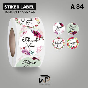 Stiker | 500 PCS (1 Roll) Stiker Label Thank You For Your Order | Stiker Label Kemasan | Sticker Thank You | Sticker | Stiker Label Makanan