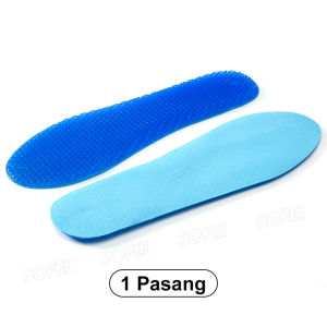 SOFEI 1 Pasang Sol Silikon Super Lembu Sejuk Di Kaki Nyaman Ramah Kulit Dan Fleksibel Sol Olahraga