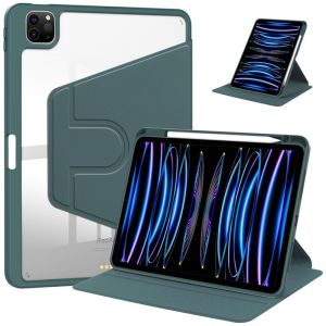 IPAD AIR 6 11 INCH / AIR 11 2024 CASING AUTO WAKE/SLEEP 360 ROTATING ACRYLIC CRYSTAL PROTECTIVE CASE