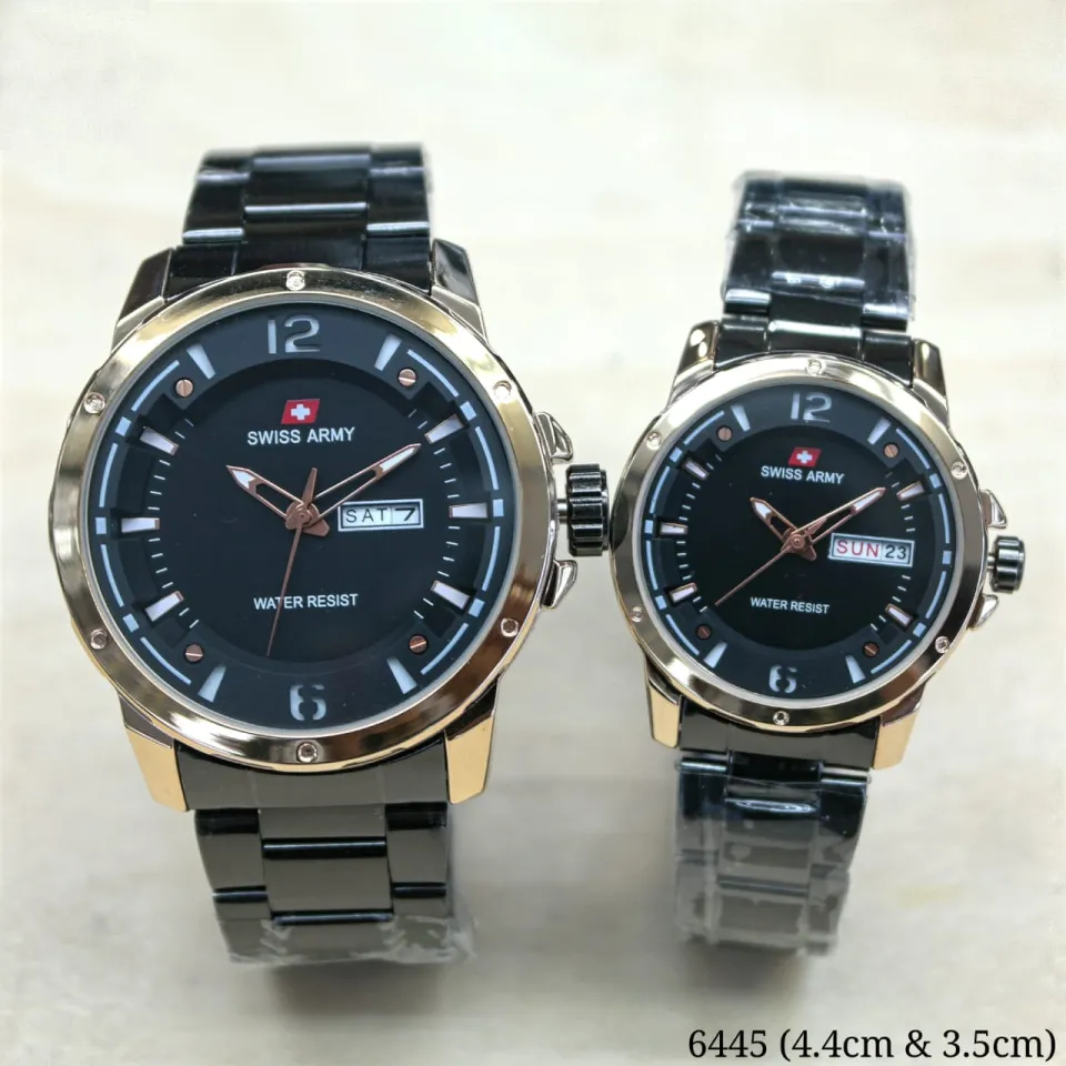 Swiss Army Jam Tangan Couple Tali Rantai Pria Wanita Dewasa