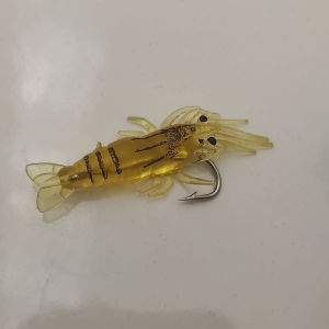 Umpan Udang Karet Silikon dengan Kail Pancing