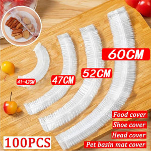 Food Grade Stretchable Plastic Food Wrap Covers Elastic Fresh Keeping Covers for Bowls Plates Fruits Meal Prep & Fridge
